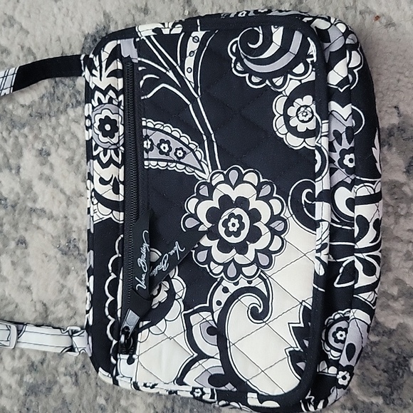 Floral Black and White Crossbody Bag - Picture 2 of 7